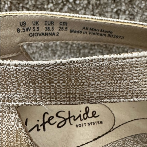 Life Stride Women's Champaign Heels zipper on heel size 8.5 wide new - Picture 4 of 7